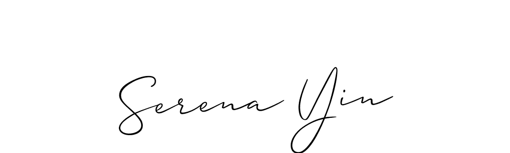 Also we have Serena Yin name is the best signature style. Create professional handwritten signature collection using Allison_Script autograph style. Serena Yin signature style 2 images and pictures png