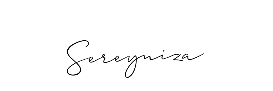 if you are searching for the best signature style for your name Sereyniza. so please give up your signature search. here we have designed multiple signature styles  using Allison_Script. Sereyniza signature style 2 images and pictures png
