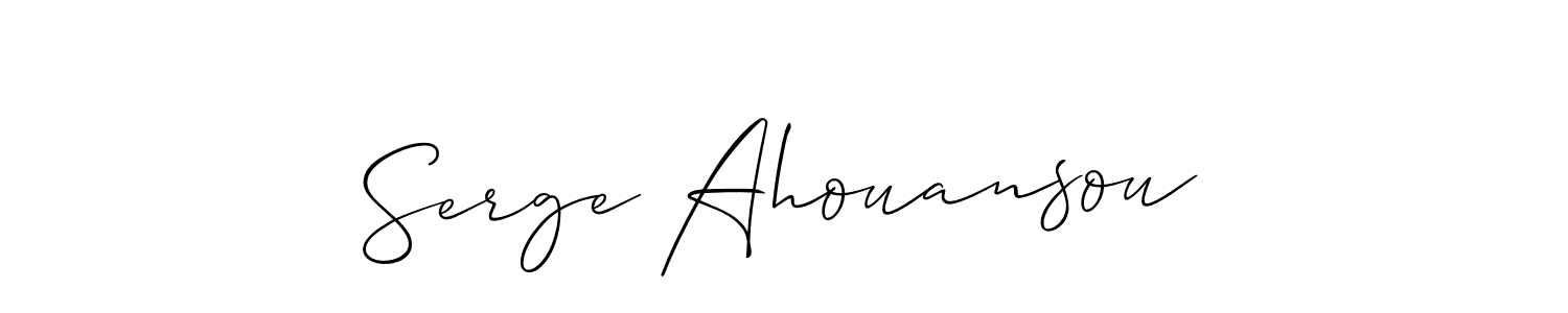 How to make Serge Ahouansou signature? Allison_Script is a professional autograph style. Create handwritten signature for Serge Ahouansou name. Serge Ahouansou signature style 2 images and pictures png