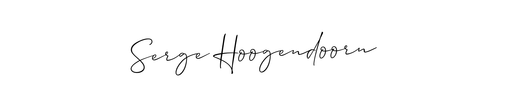 How to make Serge Hoogendoorn signature? Allison_Script is a professional autograph style. Create handwritten signature for Serge Hoogendoorn name. Serge Hoogendoorn signature style 2 images and pictures png
