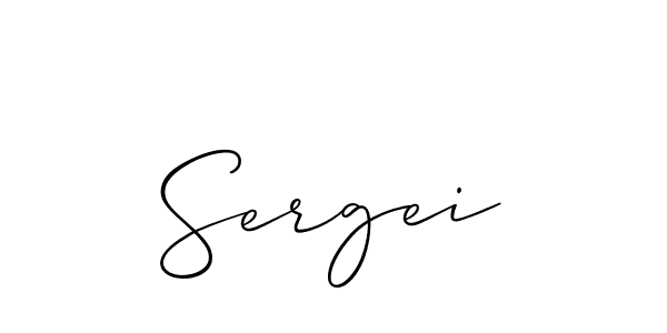 How to Draw Sergei signature style? Allison_Script is a latest design signature styles for name Sergei. Sergei signature style 2 images and pictures png