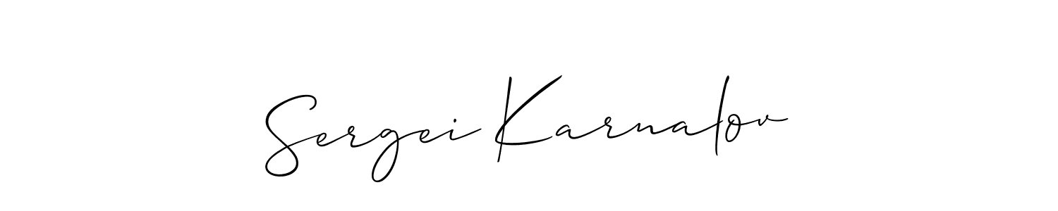 Make a beautiful signature design for name Sergei Karnalov. Use this online signature maker to create a handwritten signature for free. Sergei Karnalov signature style 2 images and pictures png