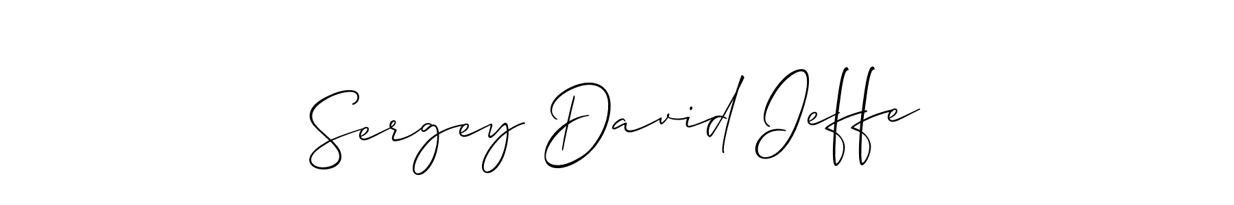Similarly Allison_Script is the best handwritten signature design. Signature creator online .You can use it as an online autograph creator for name Sergey David Ieffe. Sergey David Ieffe signature style 2 images and pictures png