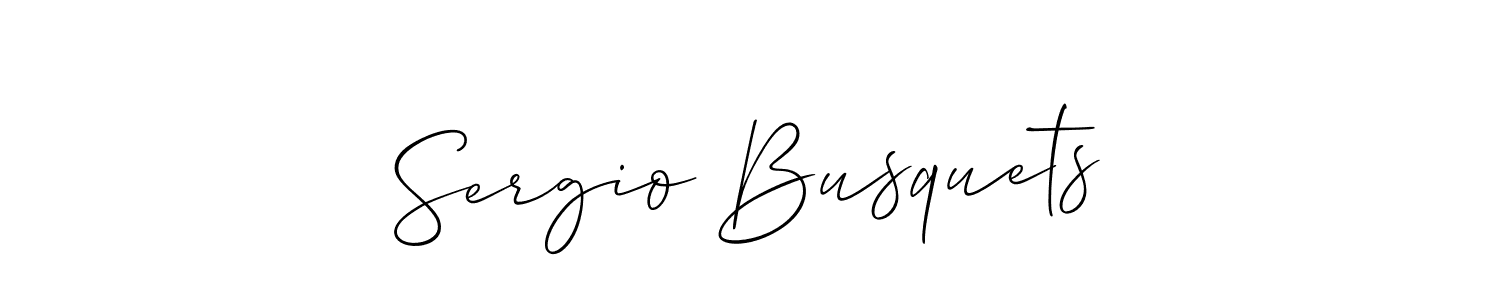Once you've used our free online signature maker to create your best signature Allison_Script style, it's time to enjoy all of the benefits that Sergio Busquets name signing documents. Sergio Busquets signature style 2 images and pictures png