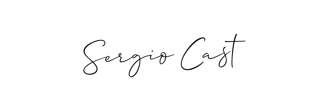 Make a short Sergio Cast signature style. Manage your documents anywhere anytime using Allison_Script. Create and add eSignatures, submit forms, share and send files easily. Sergio Cast signature style 2 images and pictures png