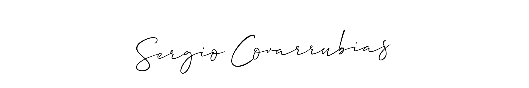 Design your own signature with our free online signature maker. With this signature software, you can create a handwritten (Allison_Script) signature for name Sergio Covarrubias. Sergio Covarrubias signature style 2 images and pictures png