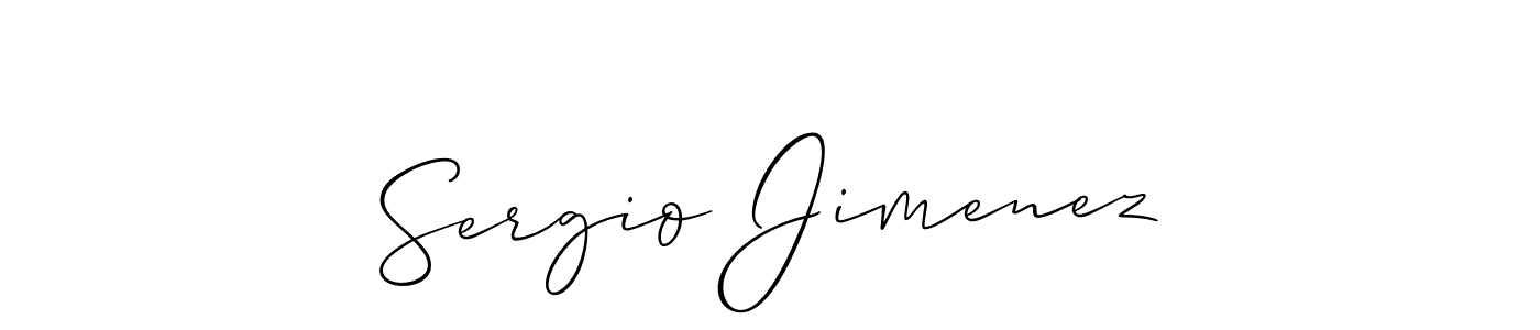 The best way (Allison_Script) to make a short signature is to pick only two or three words in your name. The name Sergio Jimenez include a total of six letters. For converting this name. Sergio Jimenez signature style 2 images and pictures png