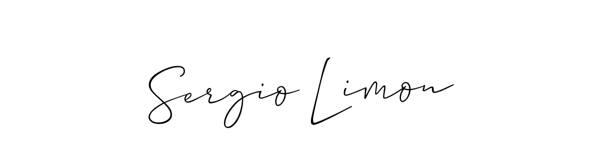 Best and Professional Signature Style for Sergio Limon. Allison_Script Best Signature Style Collection. Sergio Limon signature style 2 images and pictures png