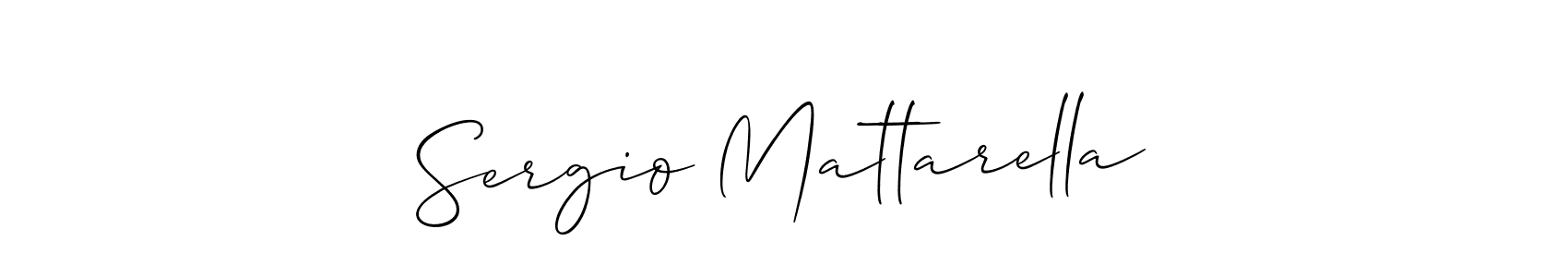 Design your own signature with our free online signature maker. With this signature software, you can create a handwritten (Allison_Script) signature for name Sergio Mattarella. Sergio Mattarella signature style 2 images and pictures png