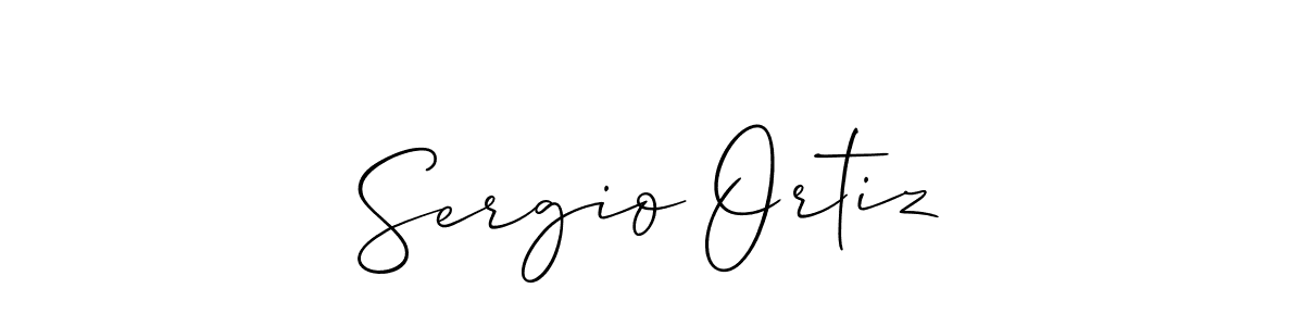 The best way (Allison_Script) to make a short signature is to pick only two or three words in your name. The name Sergio Ortiz include a total of six letters. For converting this name. Sergio Ortiz signature style 2 images and pictures png