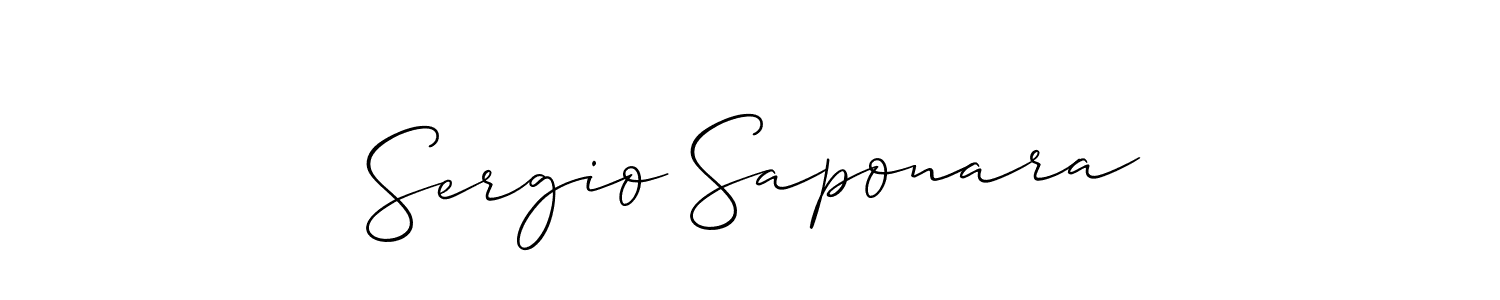 This is the best signature style for the Sergio Saponara name. Also you like these signature font (Allison_Script). Mix name signature. Sergio Saponara signature style 2 images and pictures png