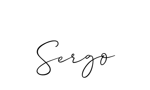 How to make Sergo name signature. Use Allison_Script style for creating short signs online. This is the latest handwritten sign. Sergo signature style 2 images and pictures png