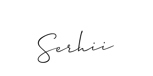 You can use this online signature creator to create a handwritten signature for the name Serhii. This is the best online autograph maker. Serhii signature style 2 images and pictures png