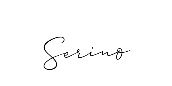 Make a short Serino signature style. Manage your documents anywhere anytime using Allison_Script. Create and add eSignatures, submit forms, share and send files easily. Serino signature style 2 images and pictures png