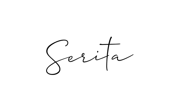 Also we have Serita name is the best signature style. Create professional handwritten signature collection using Allison_Script autograph style. Serita signature style 2 images and pictures png