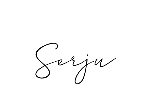 Allison_Script is a professional signature style that is perfect for those who want to add a touch of class to their signature. It is also a great choice for those who want to make their signature more unique. Get Serju name to fancy signature for free. Serju signature style 2 images and pictures png