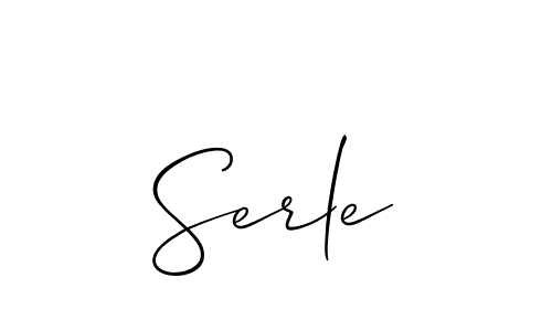 How to make Serle signature? Allison_Script is a professional autograph style. Create handwritten signature for Serle name. Serle signature style 2 images and pictures png