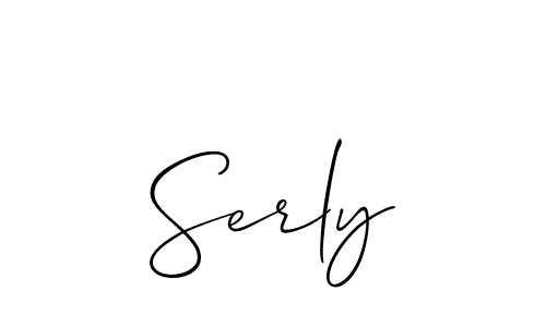 Also we have Serly name is the best signature style. Create professional handwritten signature collection using Allison_Script autograph style. Serly signature style 2 images and pictures png