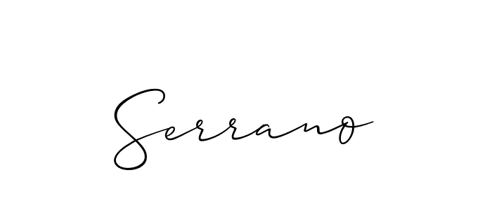 Best and Professional Signature Style for Serrano. Allison_Script Best Signature Style Collection. Serrano signature style 2 images and pictures png