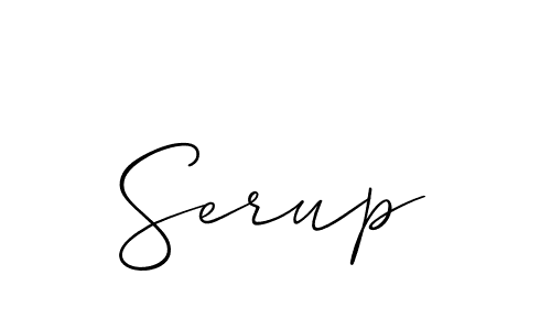 How to Draw Serup signature style? Allison_Script is a latest design signature styles for name Serup. Serup signature style 2 images and pictures png