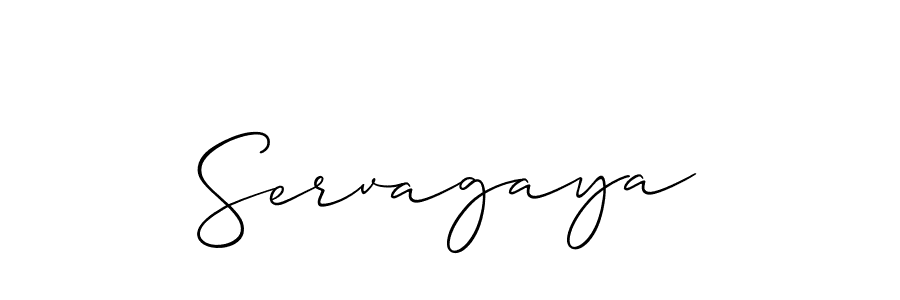 How to make Servagaya signature? Allison_Script is a professional autograph style. Create handwritten signature for Servagaya name. Servagaya signature style 2 images and pictures png