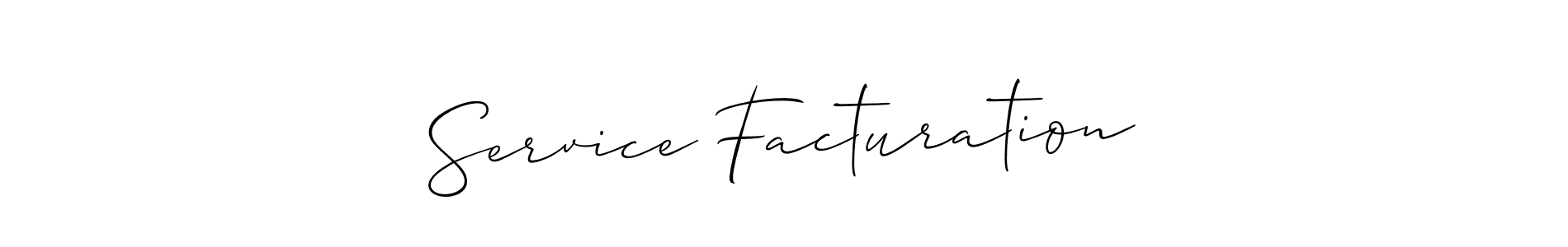This is the best signature style for the Service Facturation name. Also you like these signature font (Allison_Script). Mix name signature. Service Facturation signature style 2 images and pictures png