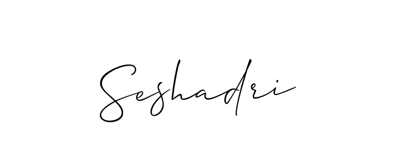 How to make Seshadri signature? Allison_Script is a professional autograph style. Create handwritten signature for Seshadri name. Seshadri signature style 2 images and pictures png