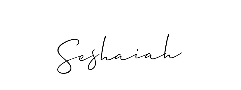 How to make Seshaiah signature? Allison_Script is a professional autograph style. Create handwritten signature for Seshaiah name. Seshaiah signature style 2 images and pictures png