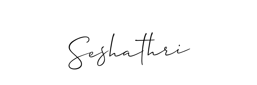 Create a beautiful signature design for name Seshathri. With this signature (Allison_Script) fonts, you can make a handwritten signature for free. Seshathri signature style 2 images and pictures png