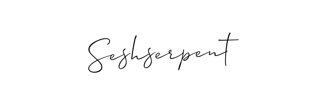 Make a short Seshserpent signature style. Manage your documents anywhere anytime using Allison_Script. Create and add eSignatures, submit forms, share and send files easily. Seshserpent signature style 2 images and pictures png