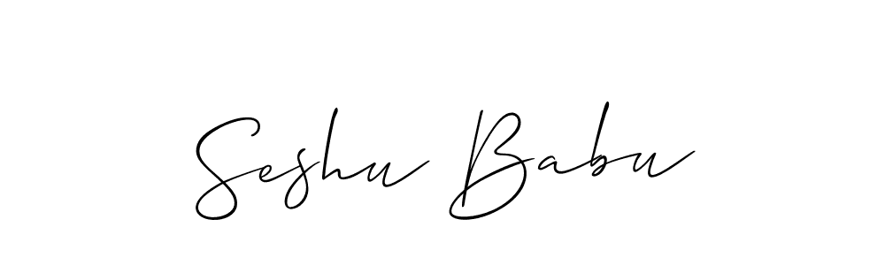 It looks lik you need a new signature style for name Seshu Babu. Design unique handwritten (Allison_Script) signature with our free signature maker in just a few clicks. Seshu Babu signature style 2 images and pictures png