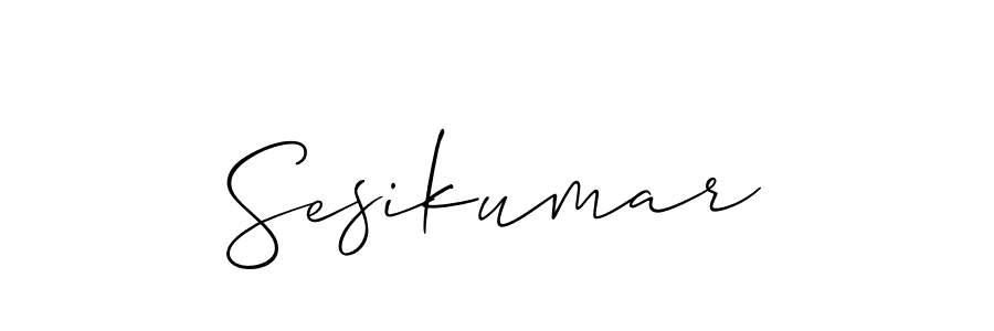 Sesikumar stylish signature style. Best Handwritten Sign (Allison_Script) for my name. Handwritten Signature Collection Ideas for my name Sesikumar. Sesikumar signature style 2 images and pictures png
