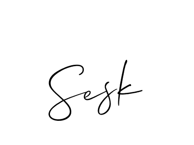 Also You can easily find your signature by using the search form. We will create Sesk name handwritten signature images for you free of cost using Allison_Script sign style. Sesk signature style 2 images and pictures png