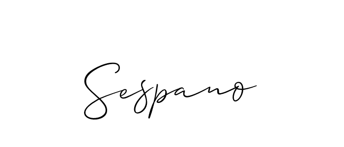 Best and Professional Signature Style for Sespano. Allison_Script Best Signature Style Collection. Sespano signature style 2 images and pictures png