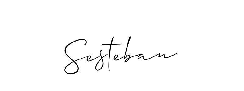 Allison_Script is a professional signature style that is perfect for those who want to add a touch of class to their signature. It is also a great choice for those who want to make their signature more unique. Get Sesteban name to fancy signature for free. Sesteban signature style 2 images and pictures png