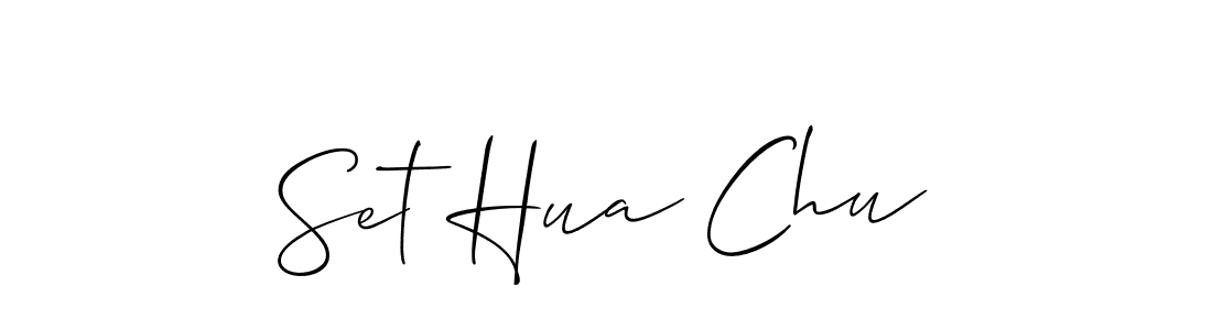 if you are searching for the best signature style for your name Set Hua Chu. so please give up your signature search. here we have designed multiple signature styles  using Allison_Script. Set Hua Chu signature style 2 images and pictures png