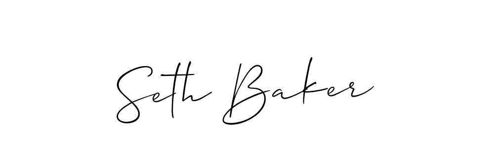 The best way (Allison_Script) to make a short signature is to pick only two or three words in your name. The name Seth Baker include a total of six letters. For converting this name. Seth Baker signature style 2 images and pictures png