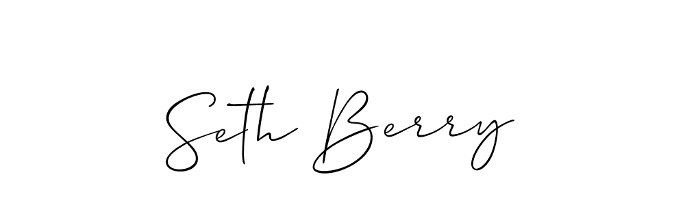 Create a beautiful signature design for name Seth Berry. With this signature (Allison_Script) fonts, you can make a handwritten signature for free. Seth Berry signature style 2 images and pictures png