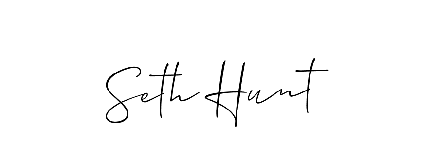 Make a short Seth Hunt signature style. Manage your documents anywhere anytime using Allison_Script. Create and add eSignatures, submit forms, share and send files easily. Seth Hunt signature style 2 images and pictures png