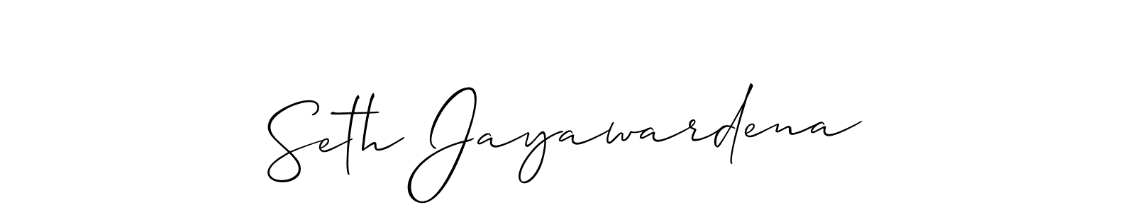 The best way (Allison_Script) to make a short signature is to pick only two or three words in your name. The name Seth Jayawardena include a total of six letters. For converting this name. Seth Jayawardena signature style 2 images and pictures png