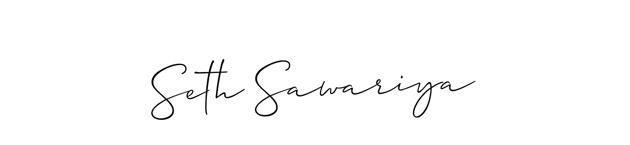 Similarly Allison_Script is the best handwritten signature design. Signature creator online .You can use it as an online autograph creator for name Seth Sawariya. Seth Sawariya signature style 2 images and pictures png