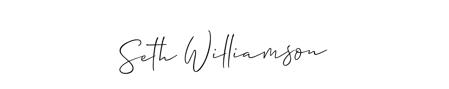 How to Draw Seth Williamson signature style? Allison_Script is a latest design signature styles for name Seth Williamson. Seth Williamson signature style 2 images and pictures png