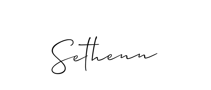 How to Draw Sethenn signature style? Allison_Script is a latest design signature styles for name Sethenn. Sethenn signature style 2 images and pictures png