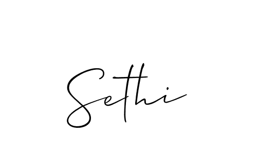 Allison_Script is a professional signature style that is perfect for those who want to add a touch of class to their signature. It is also a great choice for those who want to make their signature more unique. Get Sethi name to fancy signature for free. Sethi signature style 2 images and pictures png