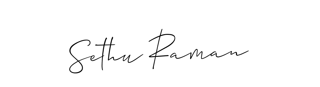 How to Draw Sethu Raman signature style? Allison_Script is a latest design signature styles for name Sethu Raman. Sethu Raman signature style 2 images and pictures png
