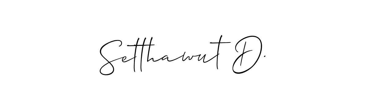 This is the best signature style for the Setthawut D. name. Also you like these signature font (Allison_Script). Mix name signature. Setthawut D. signature style 2 images and pictures png