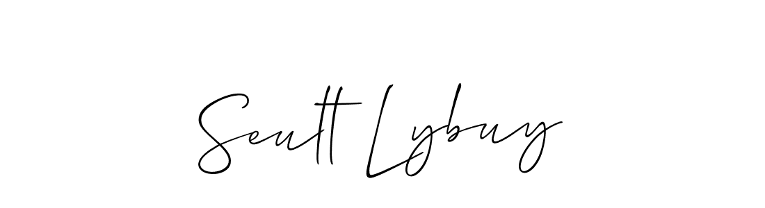 You should practise on your own different ways (Allison_Script) to write your name (Seult Lybuy) in signature. don't let someone else do it for you. Seult Lybuy signature style 2 images and pictures png