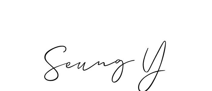 Make a short Seung Y signature style. Manage your documents anywhere anytime using Allison_Script. Create and add eSignatures, submit forms, share and send files easily. Seung Y signature style 2 images and pictures png