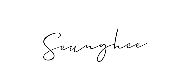 Seunghee stylish signature style. Best Handwritten Sign (Allison_Script) for my name. Handwritten Signature Collection Ideas for my name Seunghee. Seunghee signature style 2 images and pictures png