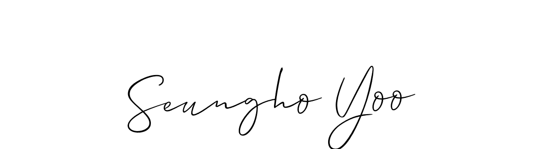 You can use this online signature creator to create a handwritten signature for the name Seungho Yoo. This is the best online autograph maker. Seungho Yoo signature style 2 images and pictures png